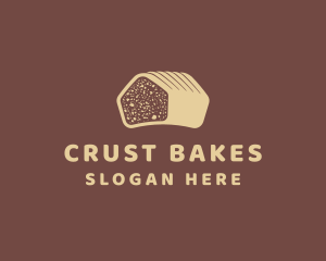 Crust - Tasty Bread Loaf logo design