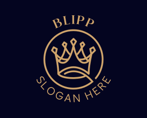 Vip - Gold Royal Crown logo design