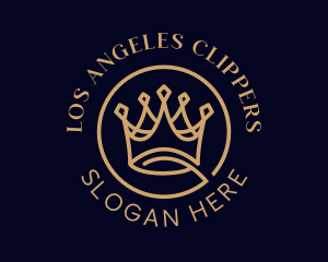 Stylist - Gold Royal Crown logo design