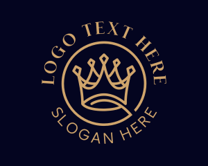 Event - Gold Royal Crown logo design