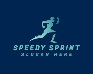 Sprint Training Man logo design