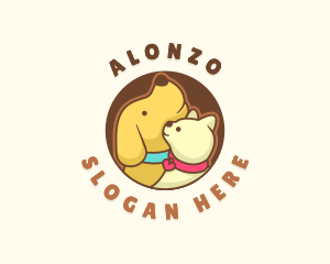 Dog Cat Veterinary logo design