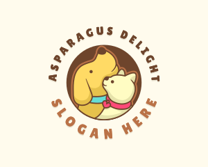 Dog Cat Veterinary logo design