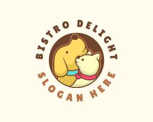 Dog Cat Veterinary logo design