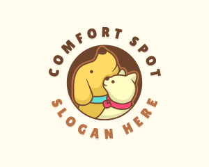 Dog Cat Veterinary logo design