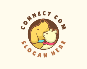 Dog Cat Veterinary logo design