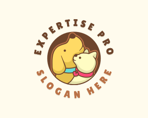 Dog Cat Veterinary logo design