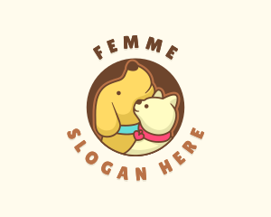 Dog Cat Veterinary logo design