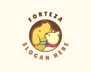 Dog Cat Veterinary logo design