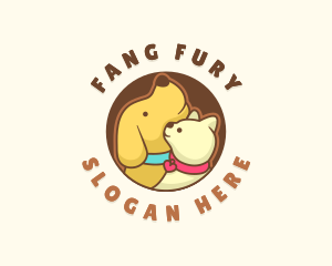 Dog Cat Veterinary logo design