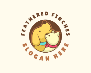 Dog Cat Veterinary logo design