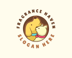 Dog Cat Veterinary logo design