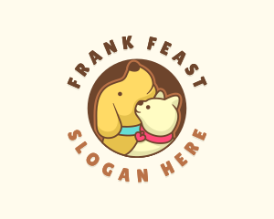 Dog Cat Veterinary logo design