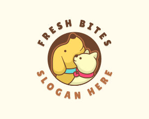 Round - Dog Cat Veterinary logo design