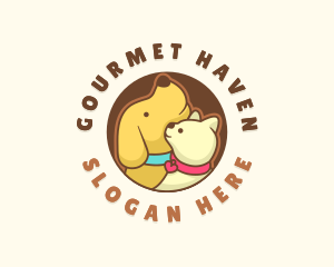 Dog Cat Veterinary logo design