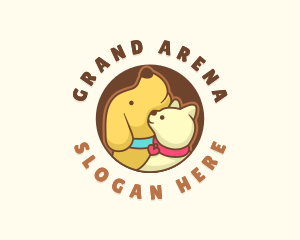 Dog Cat Veterinary logo design