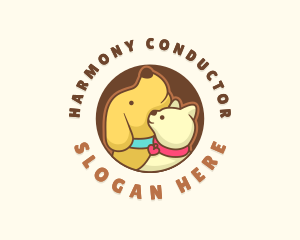 Dog Cat Veterinary logo design