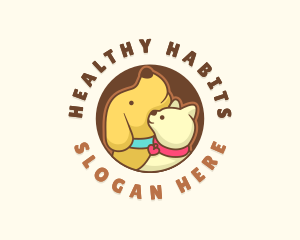 Dog Cat Veterinary logo design