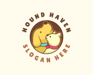 Dog Cat Veterinary logo design