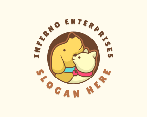 Dog Cat Veterinary logo design