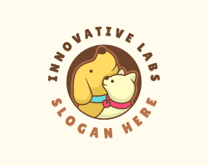 Dog Cat Veterinary logo design