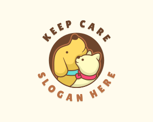 Dog Cat Veterinary logo design