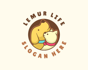 Dog Cat Veterinary logo design