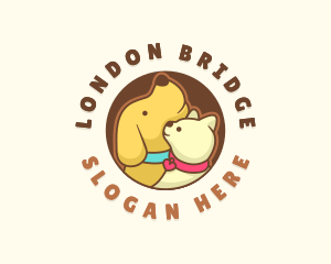 Dog Cat Veterinary logo design