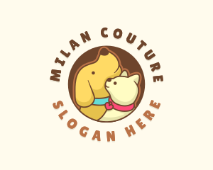 Dog Cat Veterinary logo design