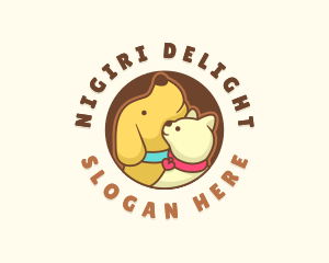 Dog Cat Veterinary logo design