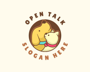 Dog Cat Veterinary logo design