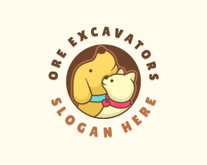 Dog Cat Veterinary logo design