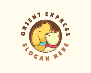 Dog Cat Veterinary logo design