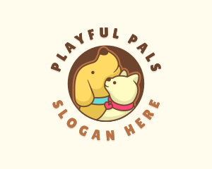 Dog Cat Veterinary logo design