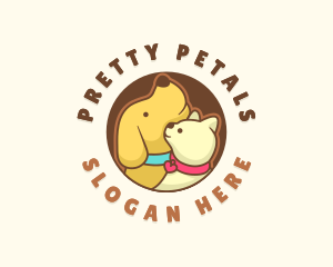 Dog Cat Veterinary logo design