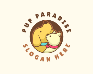 Dog Cat Veterinary logo design