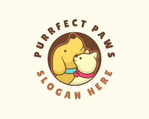 Dog Cat Veterinary logo design