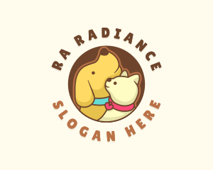 Dog Cat Veterinary logo design