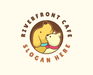 Dog Cat Veterinary logo design