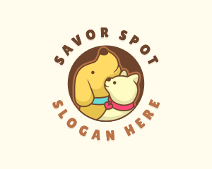 Dog Cat Veterinary logo design