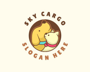 Dog Cat Veterinary logo design