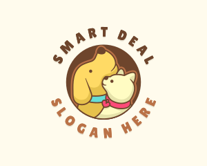 Dog Cat Veterinary logo design