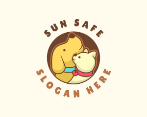 Dog Cat Veterinary logo design