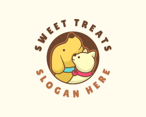 Dog Cat Veterinary logo design