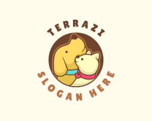 Dog Cat Veterinary logo design