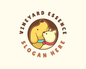 Dog Cat Veterinary logo design