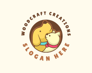 Dog Cat Veterinary logo design