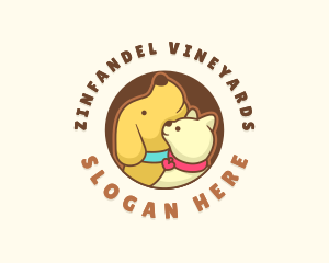 Dog Cat Veterinary logo design