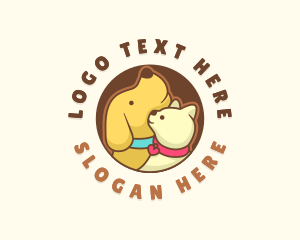 Round - Dog Cat Veterinary logo design