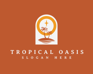 Exotic - Boho Caribbean Beach logo design